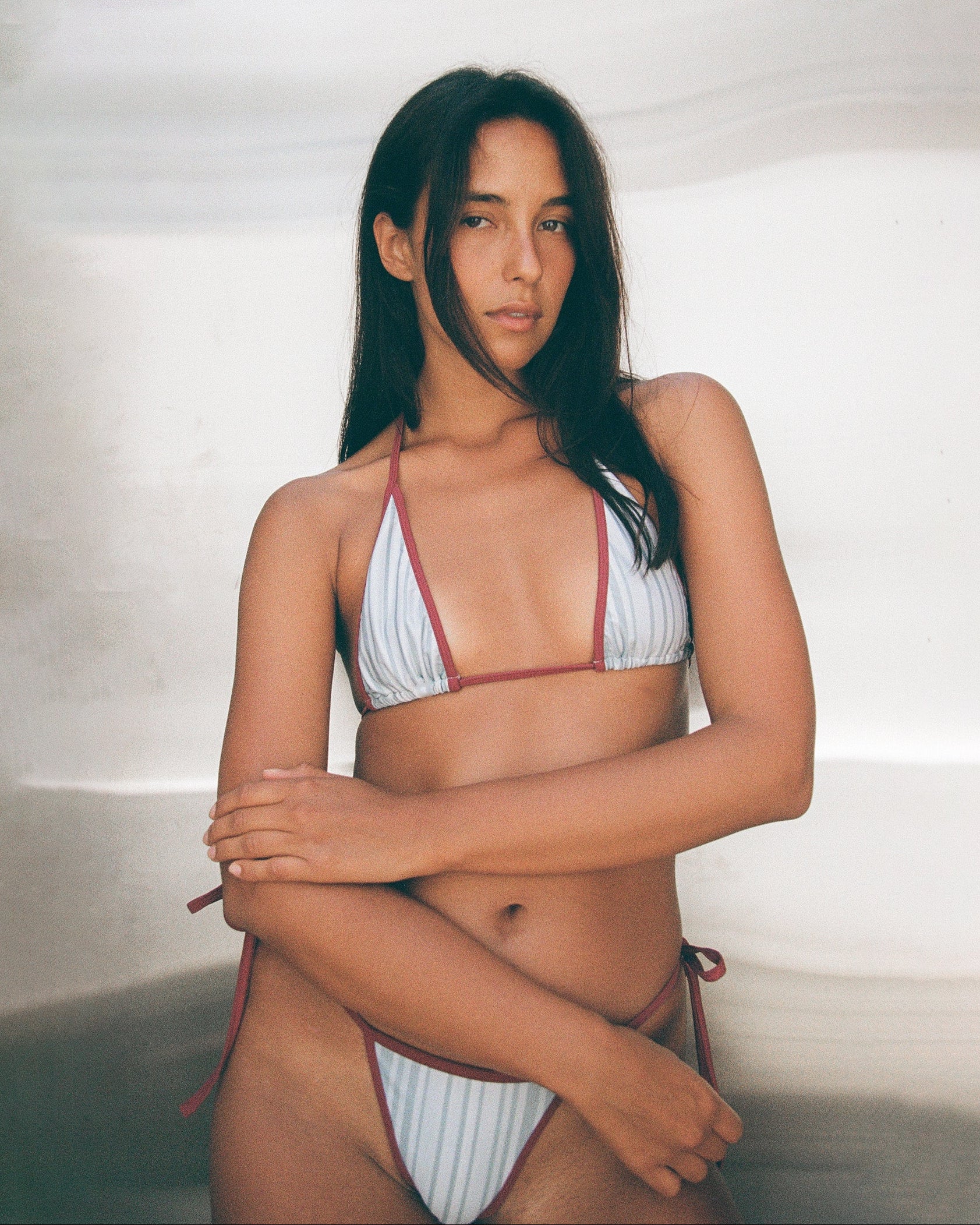 Peggy Tie Bottom / Sky Stripe